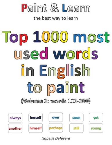 Top 1000 Most Used Words in English to Paint (Volume 2 Words 101-200)