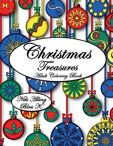 Christmas Treasures Adult Coloring Book