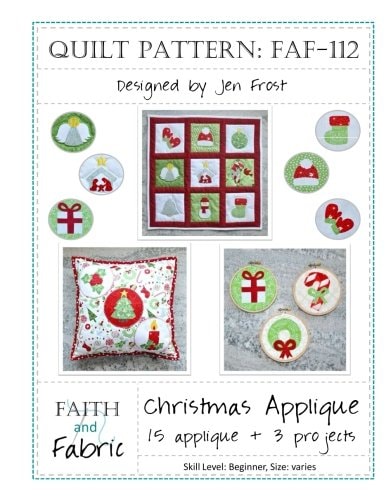 Christmas Applique 15 Holiday Applique + 3 Finished Quilt Projects