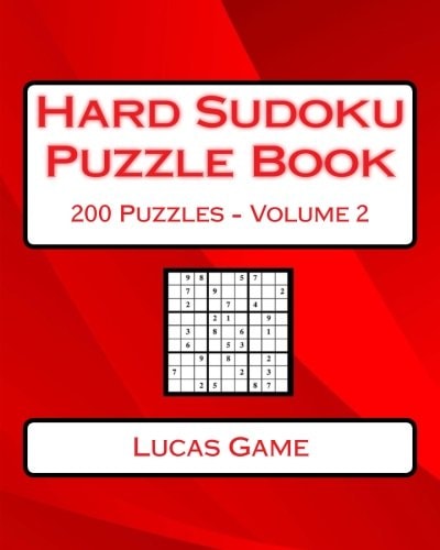 Hard Sudoku Puzzle Book Volume 2 Hard Sudoku Puzzles For Advanced Players