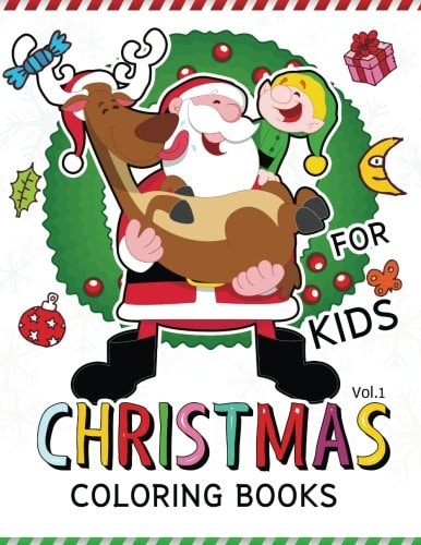 Christmas Coloring Books for Kids Vol. 1 (Jumbo Coloring Book Coloring Is Fun)