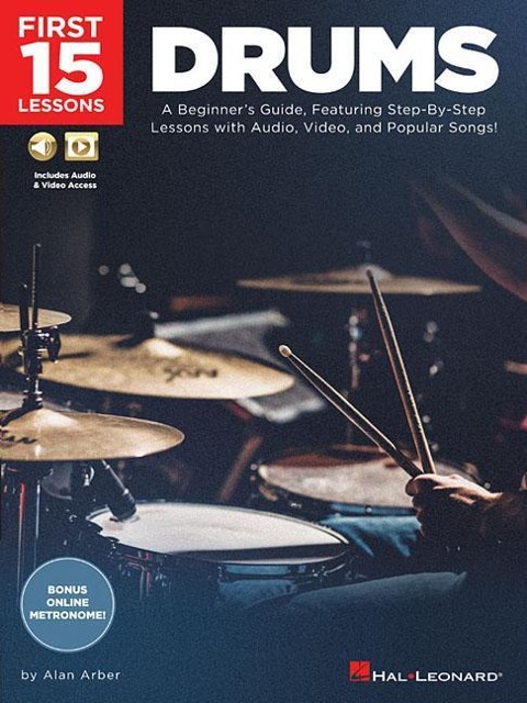 First 15 Lessons - Drums Book/Online Media