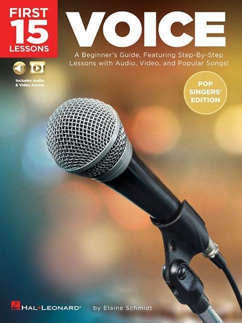 First 15 Lessons - Voice (Pop Singers Edition) Book/Online Audio