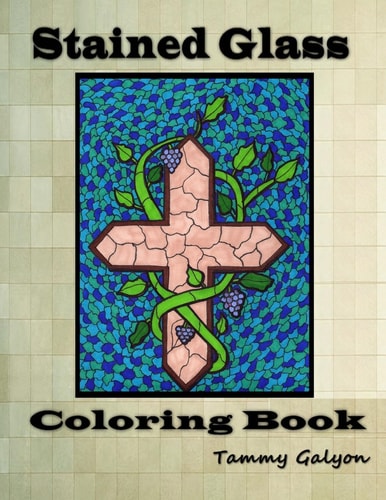 Stained Glass Adult Coloring Book