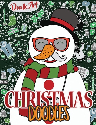 Christmas Doodles Hipster Christmas Coloring Pages (Large, 8. 5 X 11)