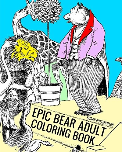 Epic Bear Adult Coloring Book