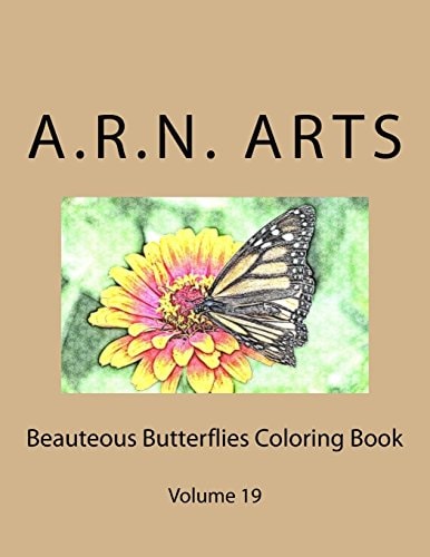 Beauteous Butterflies Coloring Book Volume 19