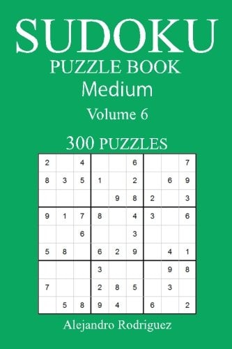 Medium 300 Sudoku Puzzle Book Volume 6