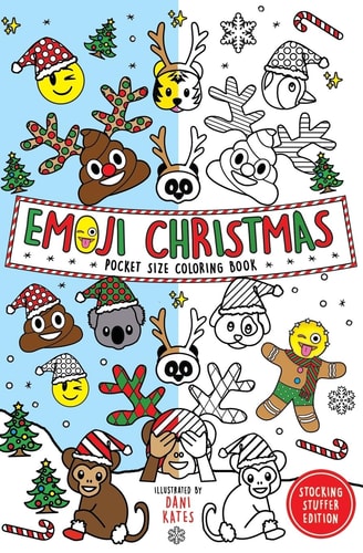 Emoji Christmas Pocket Size Coloring Book (Stocking Stuffer Edition)