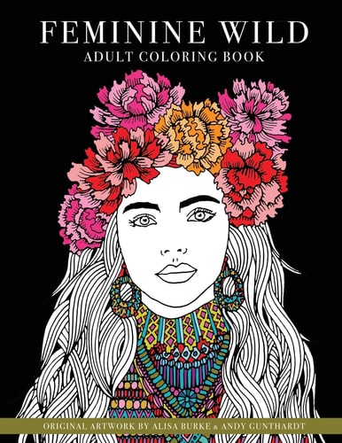 Feminine Wild Adult Coloring Book