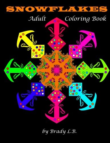 Adult Coloring Book Snowflakes