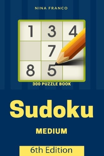 Medium 300 Sudoku Puzzle Book 6th Edition