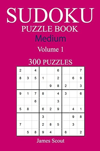 300 Medium Sudoku Puzzle Book Volume 1