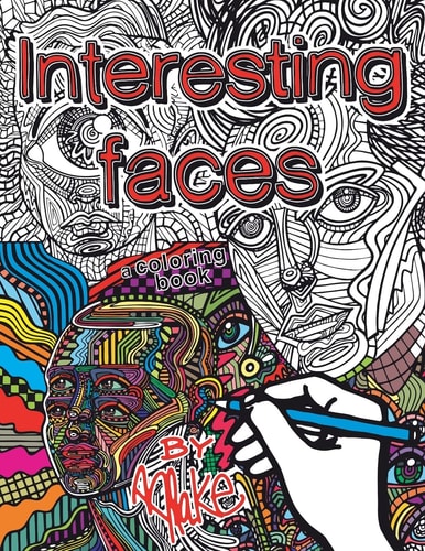 Interesting Faces A Coloring Book