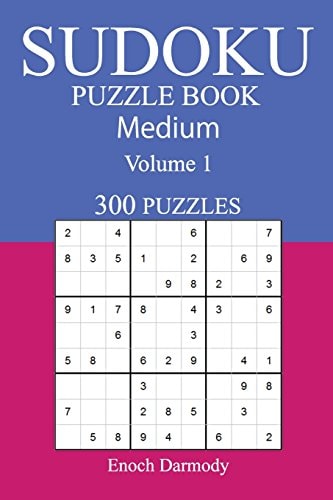 300 Medium Sudoku Puzzle Book Volume 1