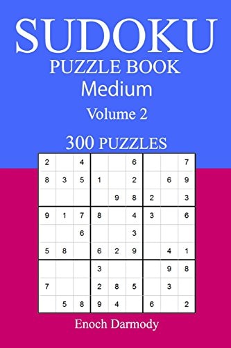 300 Medium Sudoku Puzzle Book Volume 2