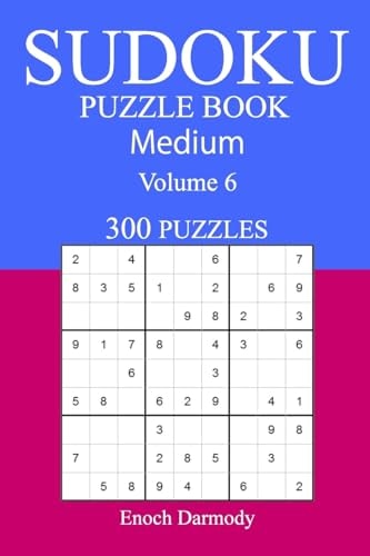 300 Medium Sudoku Puzzle Book Volume 6