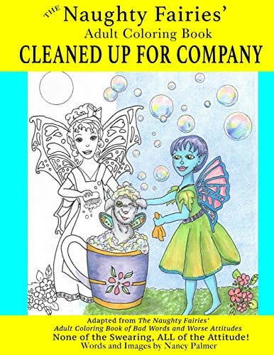 The Naughty Fairies' Adult Coloring Book Cleaned Up for Company