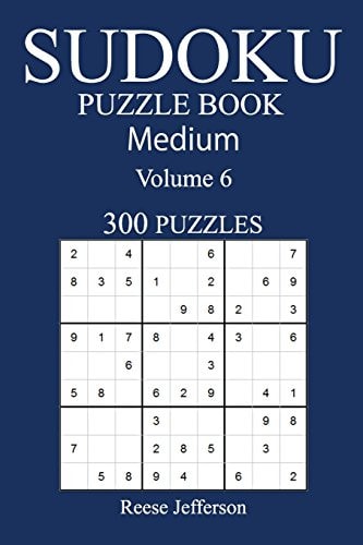 300 Medium Sudoku Puzzle Book Volume 6