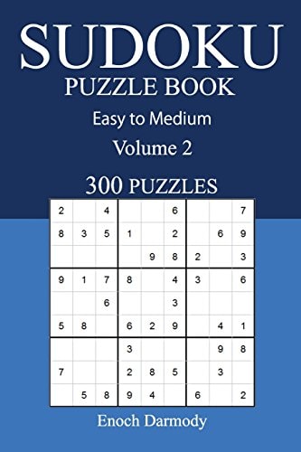 Easy to Medium 300 Sudoku Puzzle Book Volume 2