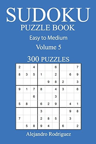 300 Easy to Medium Sudoku Puzzle Book Volume 5
