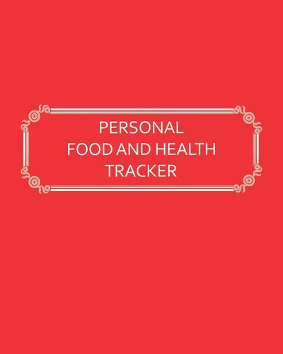 Personal Food and Health Tracker Six-Week Food and Symptoms Diary (Red, 8x10)
