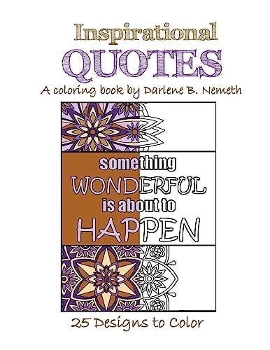 Inspirational Quotes Coloring Book