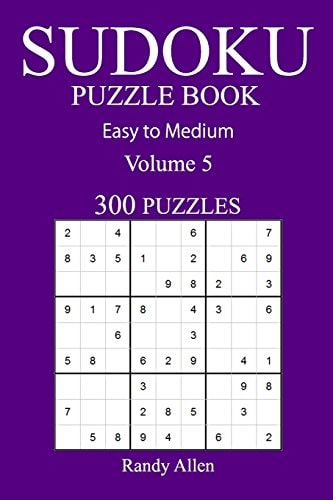 300 Easy to Medium Sudoku Puzzle Book Volume 5