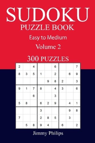 300 Easy to Medium Sudoku Puzzle Book Volume 2