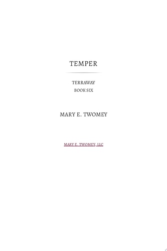 Temper A Vampire Romance