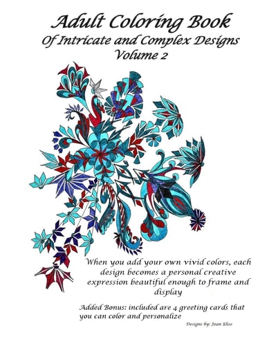 Adult Coloring Book Intricate and Complex Designs
