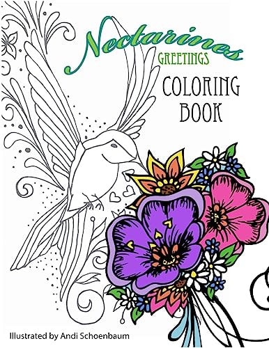 Nectarines Greetings Coloring Book for All Ages