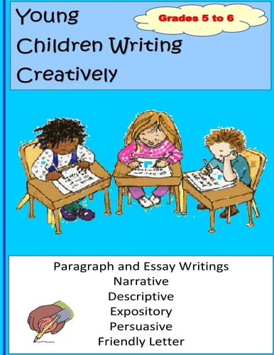 Young Children Writing Creatively Grades 5 And 6