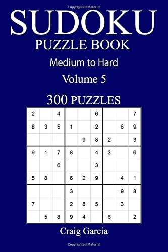 300 Medium to Hard Sudoku Puzzle Book Volume 5