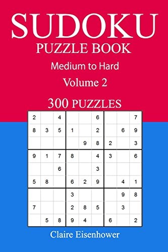 300 Medium to Hard Sudoku Puzzle Book Volume 2