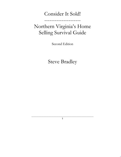 Consider it Sold! Northern Virginia's Home Selling Survival Guide
