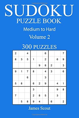 300 Medium to Hard Sudoku Puzzle Book Volume 2