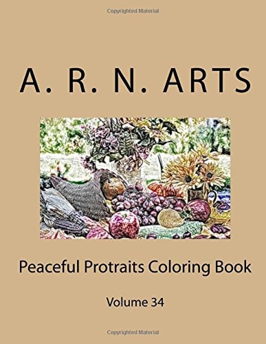 Peaceful Protraits Coloring Book Volume 34