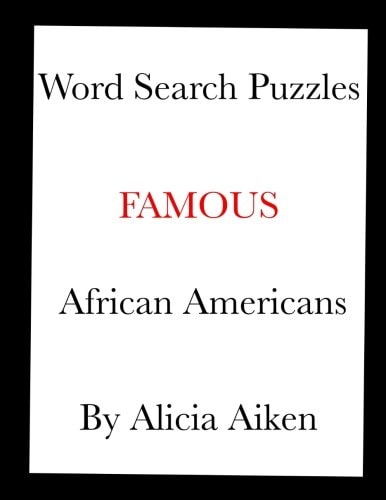 Word Search Puzzles Famous African Americans