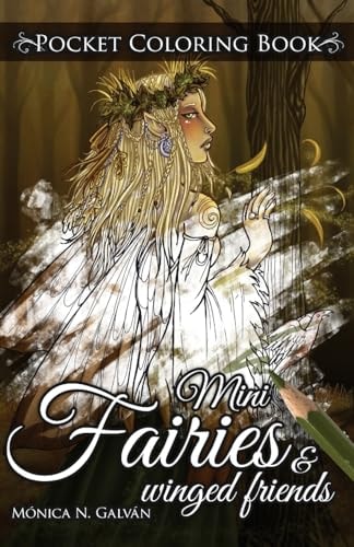 Mini Fairies and Winged Friends Pocket Coloring Book