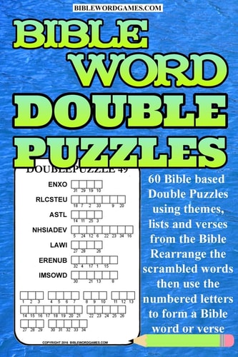 Bible Word Double Puzzles Vol. 1 60 Bible Themed Scrambled Word and Bible Verses Puzzles