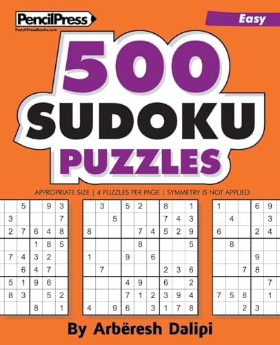 500 Sudoku Puzzles Big Book of 500 Easy Sudoku Puzzles