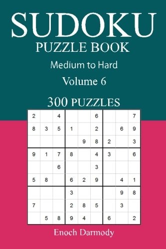 300 Medium to Hard Sudoku Puzzle Book Volume 6