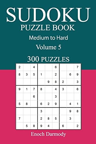 300 Medium to Hard Sudoku Puzzle Book Volume 5