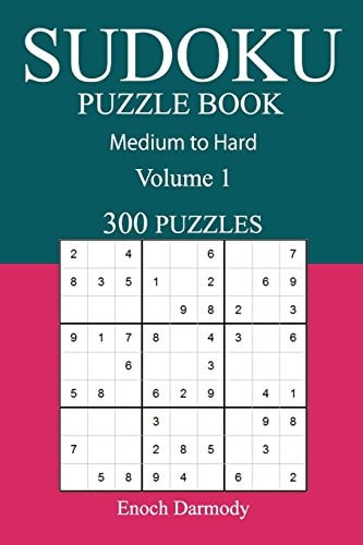 300 Medium to Hard Sudoku Puzzle Book Volume 1