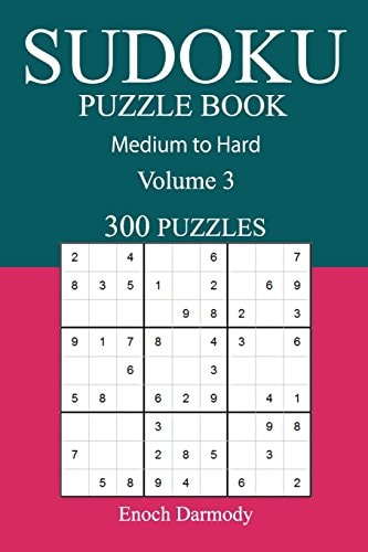300 Medium to Hard Sudoku Puzzle Book Volume 3