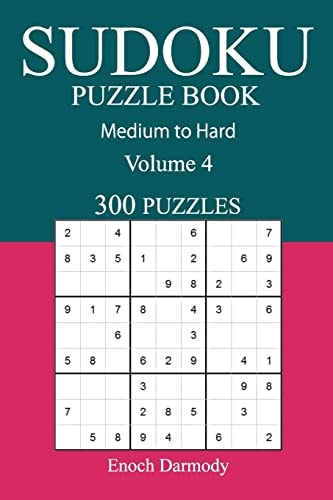 300 Medium to Hard Sudoku Puzzle Book Volume 4