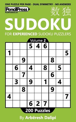Sudoku Book for Experienced Puzzlers 200 Puzzles (Volume 2)