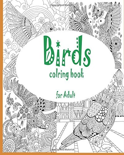 Adult Coloring Book Birds Coloring Book for Adult