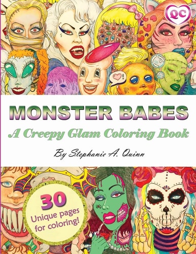Monster Babes A Creepy Glam Coloring Book